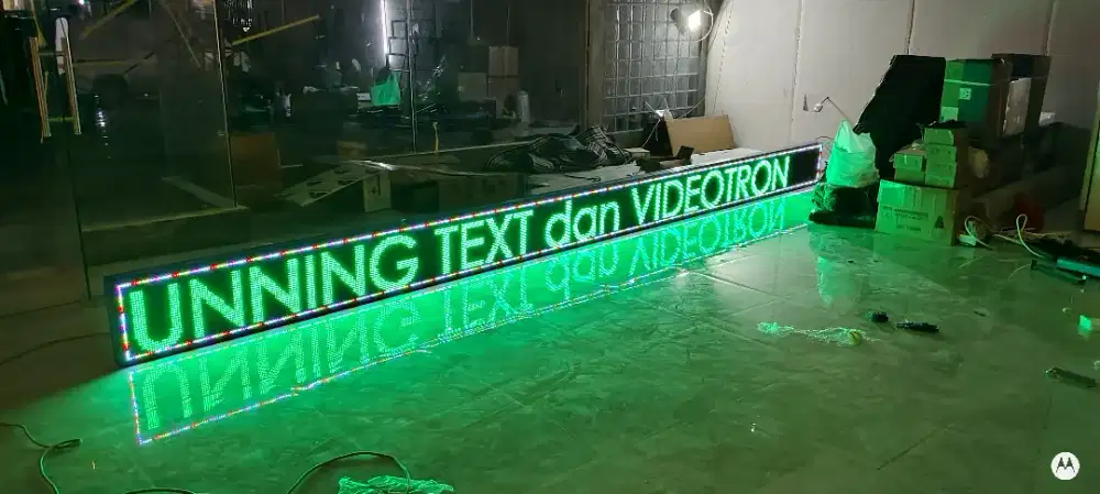 Laris jaya 2 running text dan videotron