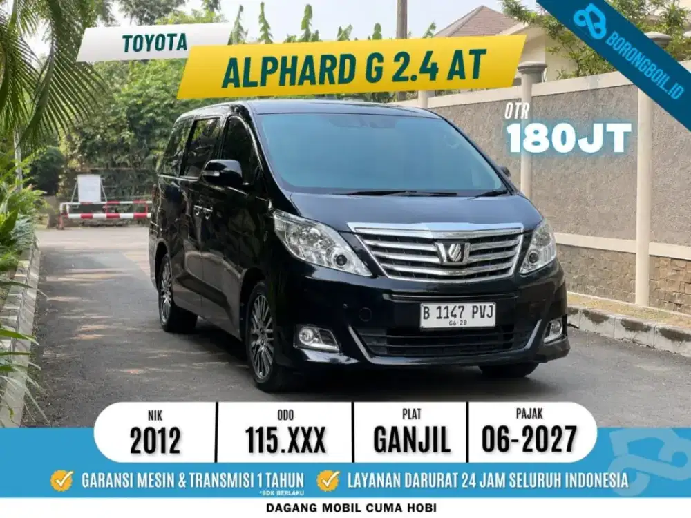TOYOTA ALPHARD 2.4 G AT 2012