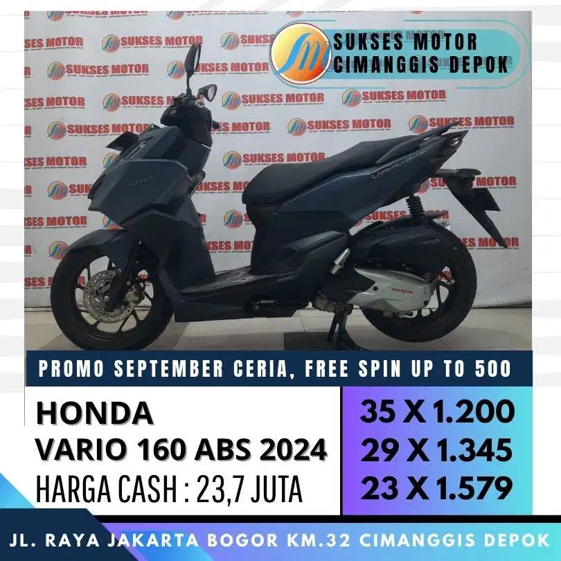 HONDA VARIO 160 ABS 2024 PROMO KREDIT CASHBACK 300 RIBU