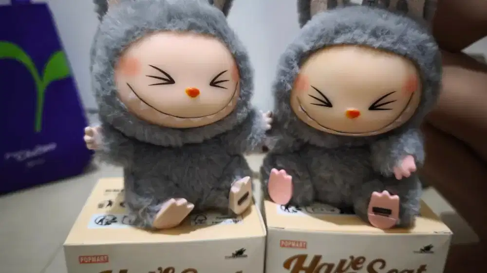 Boneka Labubu Warna GREY Buy 1 Get 1