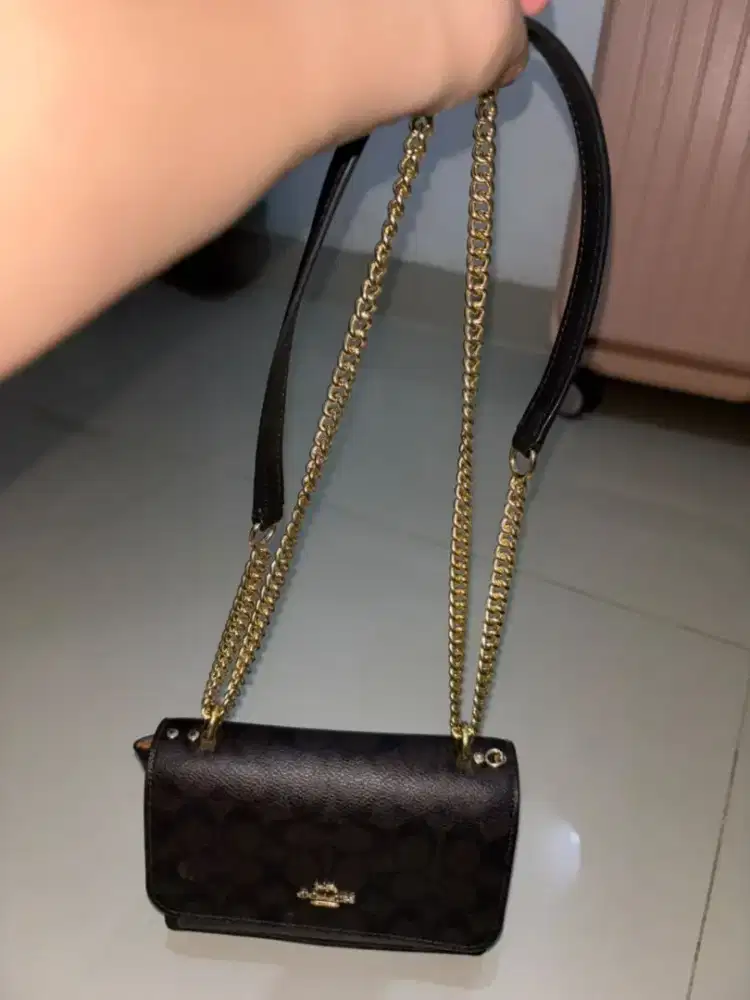 COACH MINI KlARE CROSSBODY IN SIGNATURE CANVAS- TAS SELEMPANG WANITA