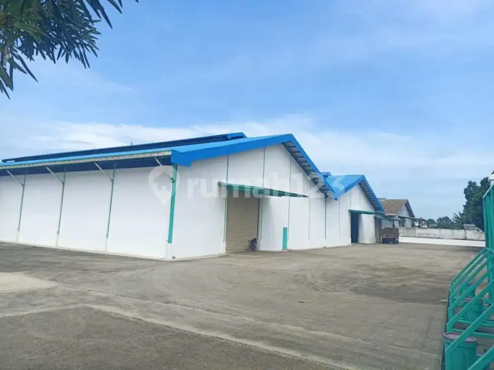 *Dijual & Disewakan Gudang Luas Tanah 11,200M2 (1,12Ha) Dgn Luas Bangunan 6000M2 Di.gunung.sindur,Bogor..*(Kode Rmrg 2895)Lebar Tnh 150M.pintu Ge