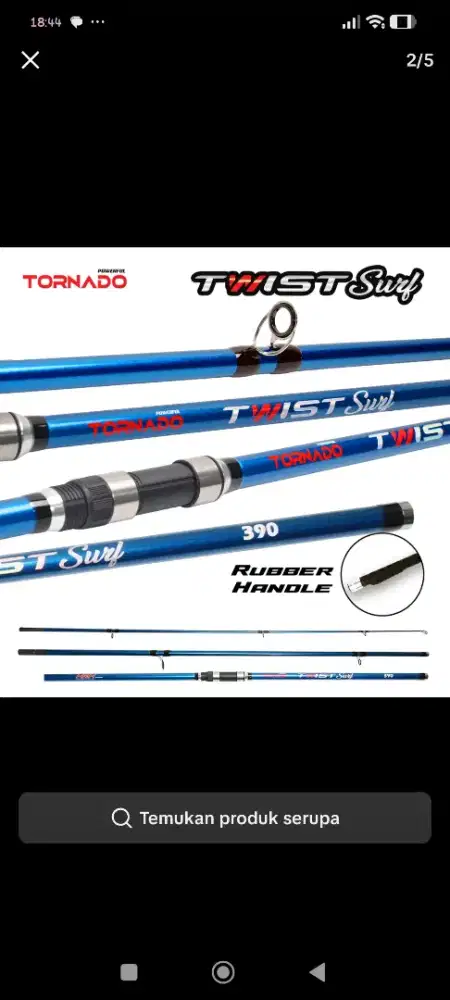 Joran pancing merek TORNADO ukuran 450cm