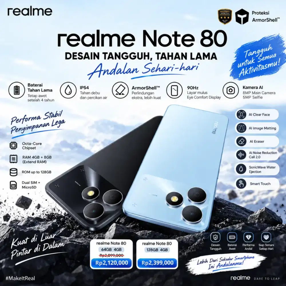 Realme Note 80 Baru