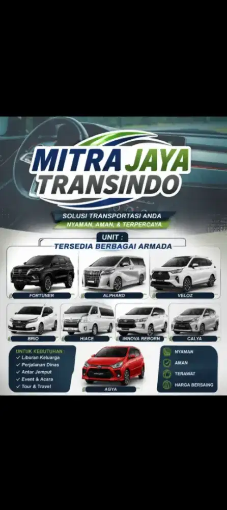 Sewa Mobil harian - mingguan - bulanan