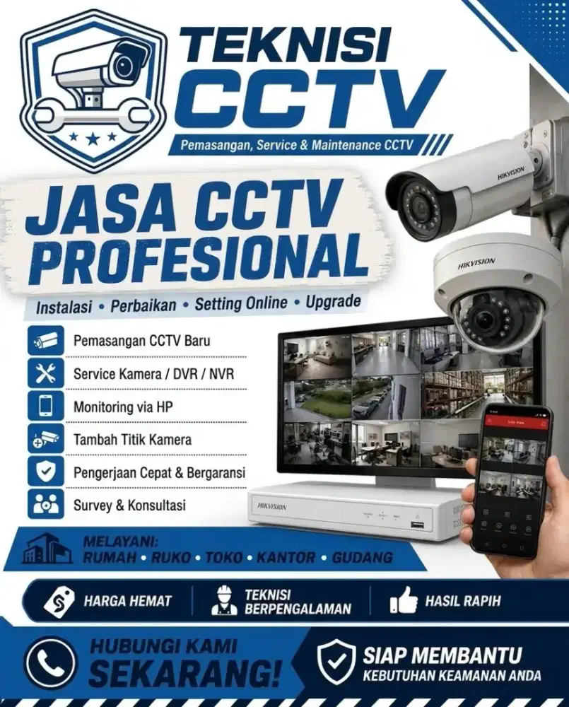 Melayani perbaikan dan pemasangan cctv