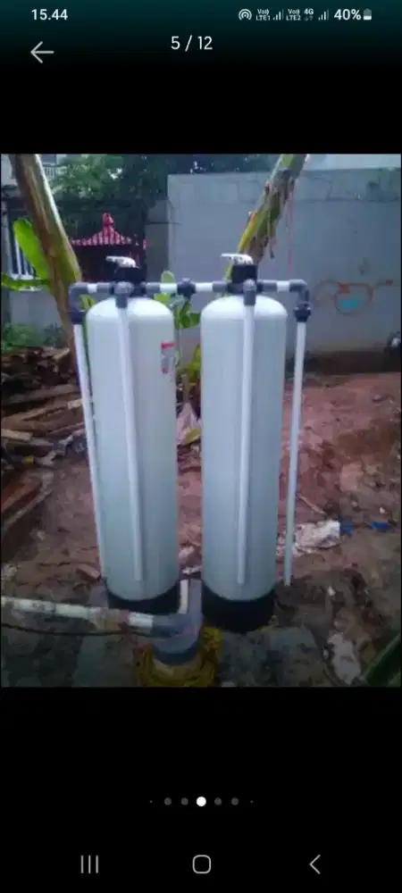 Ganti isi media filter air (bonus cuci toren)