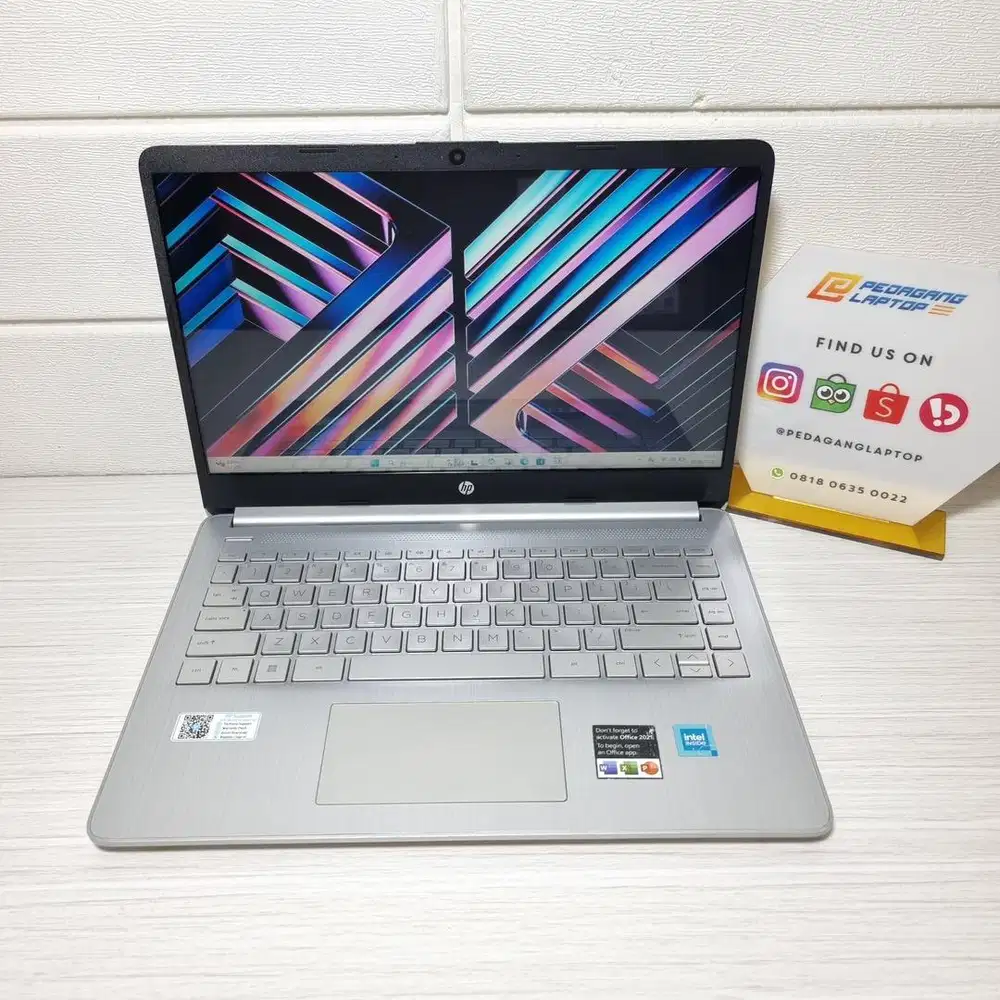 Laptop Hp 14S DQ3109TU Intel N4500 RAM 8GB SSD 256GB FULLSET
