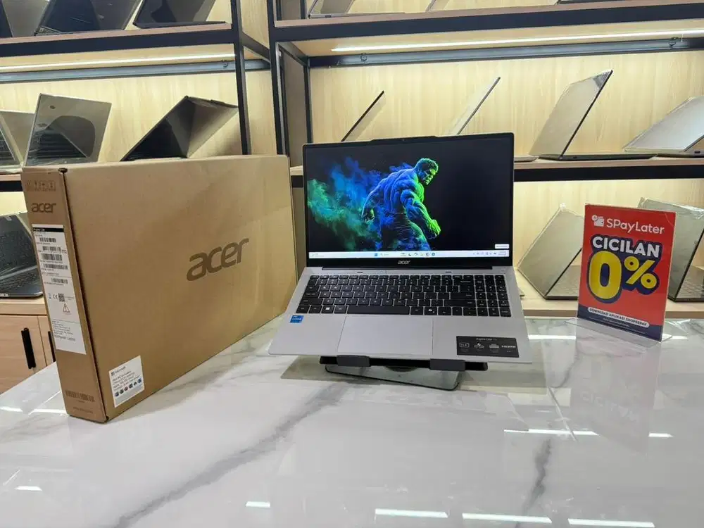 LAPTOP ACER ASPIRE LITE CORE I5-12450H RAM 8 GB FULSET GARANSI