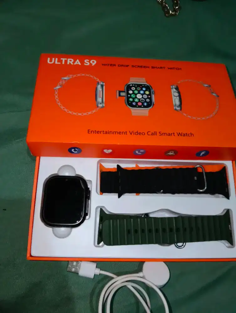 Smartwatch S9 Ultra 5G SIM Card Bekas + 3 strap + Box