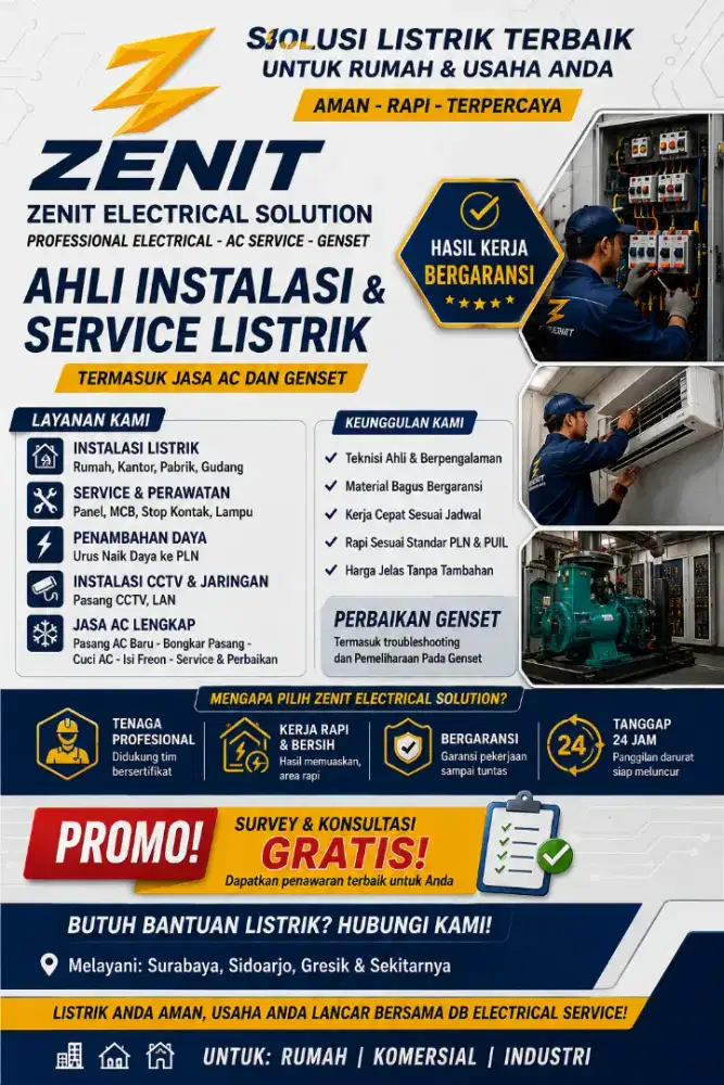 SERVICE LISTRIK 24 JAM SURABAYA