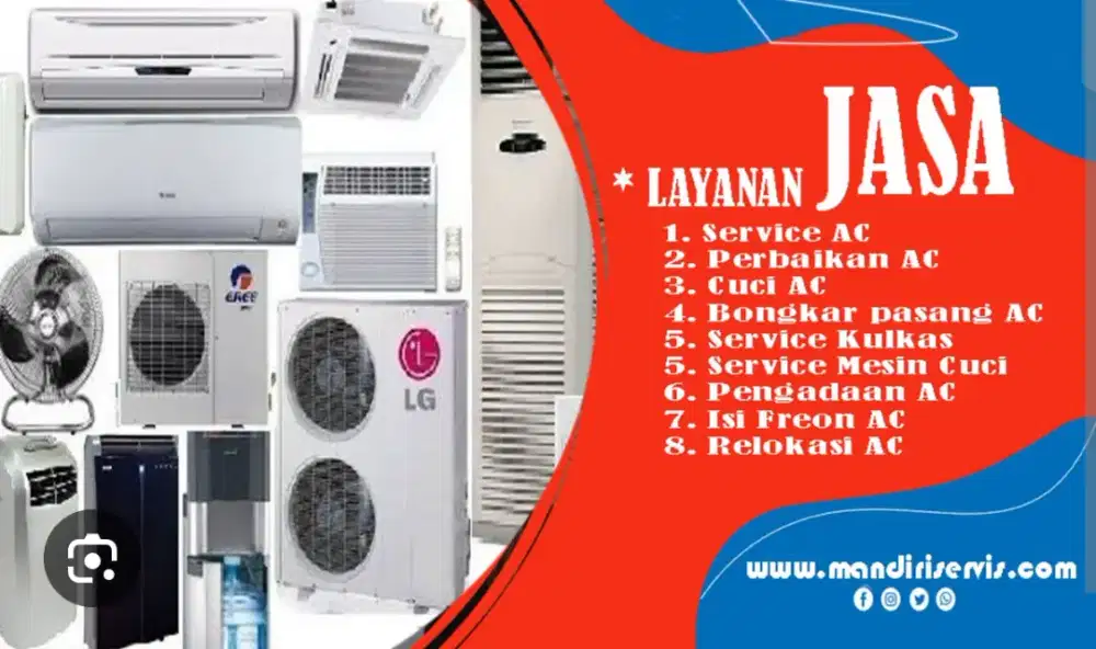 Service AC , Cuci , Pasang AC 24 jam Bergaransi
