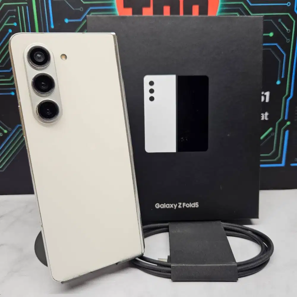 Samsung Galaxy Z Fold 5 12/256GB Cream SEIN Resmi Fullset Mulus