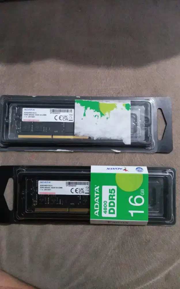 JUAL CEPAT! 2 Unit RAM Laptop ADATA 16GB DDR5 4800MHz - Segel&Open Box