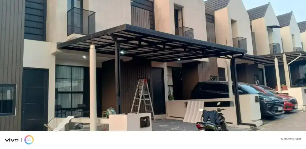 Pasang kanopi baja ringan