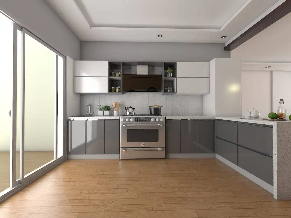 Kitchen Set Minimalis Kitchenset Lemari Dapur Tempah Perabot Medan