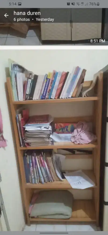 Rak buku second