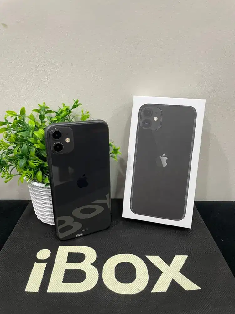 IPhone 11 128GB iBox Black mulus Fullset BH 90% 3Utool 98 Permanen