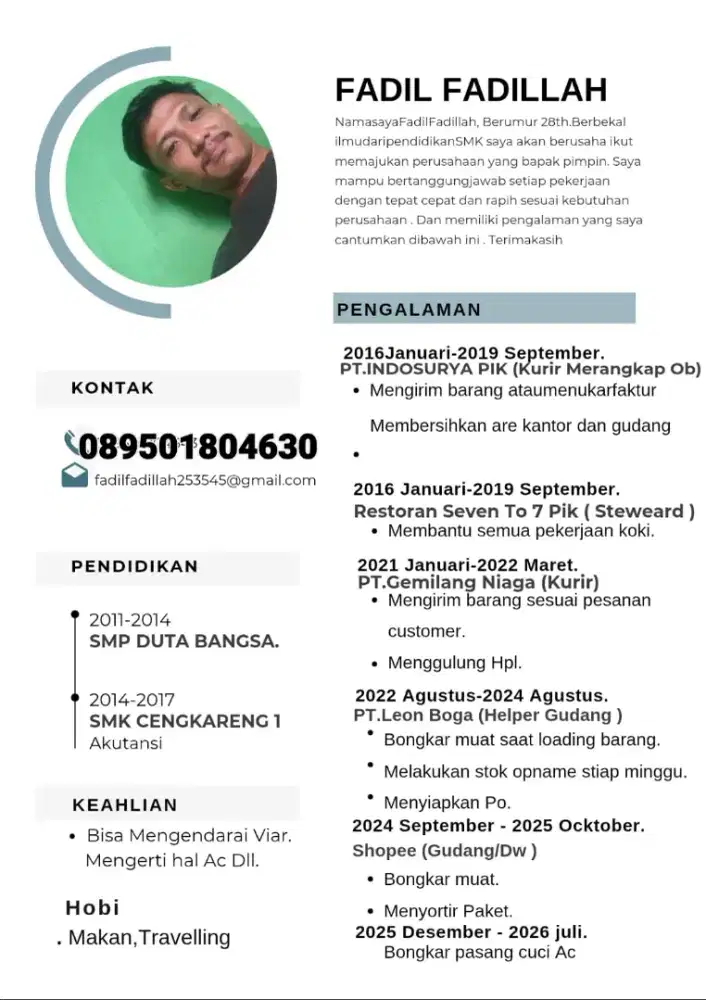 Mencari pekerjaan