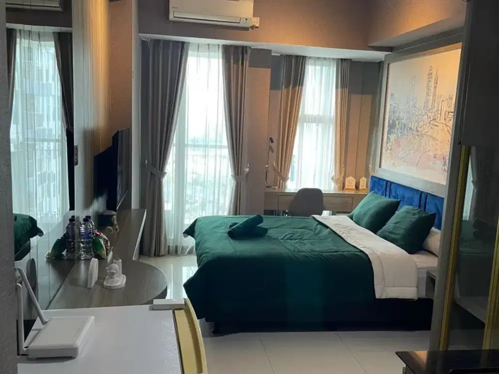 Sewa harian Anderson Studio Full Furnish Mewah Lantai 10 Hanya 400K/malam