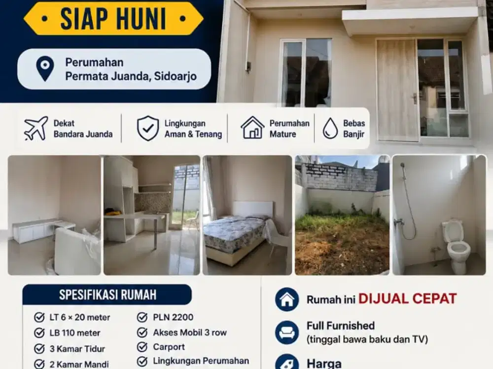 RUMAH 2 LANTAI SIDOARJO JUANDA