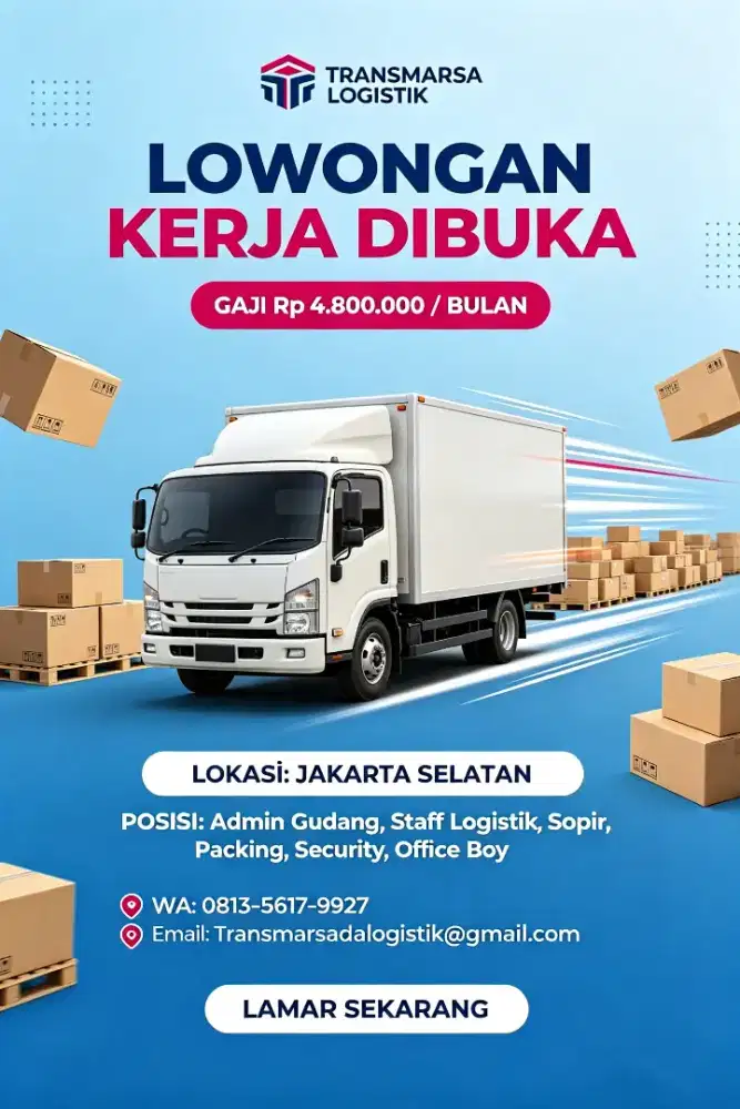 Mencari pekerja yg siap kerja dan bertanggung jawab