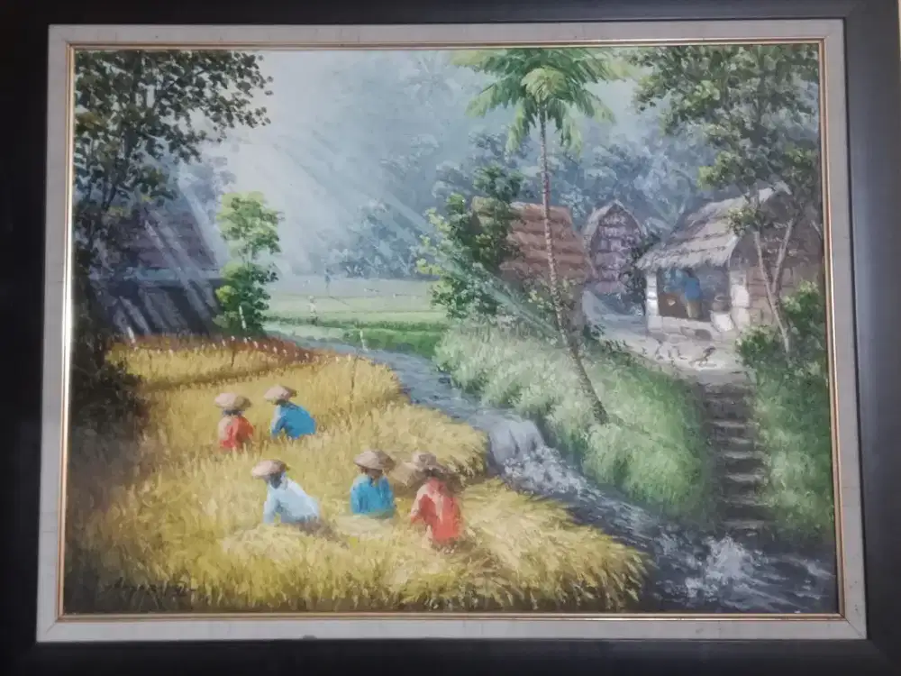 Lukisan ukuran P=76cm,L=96cm