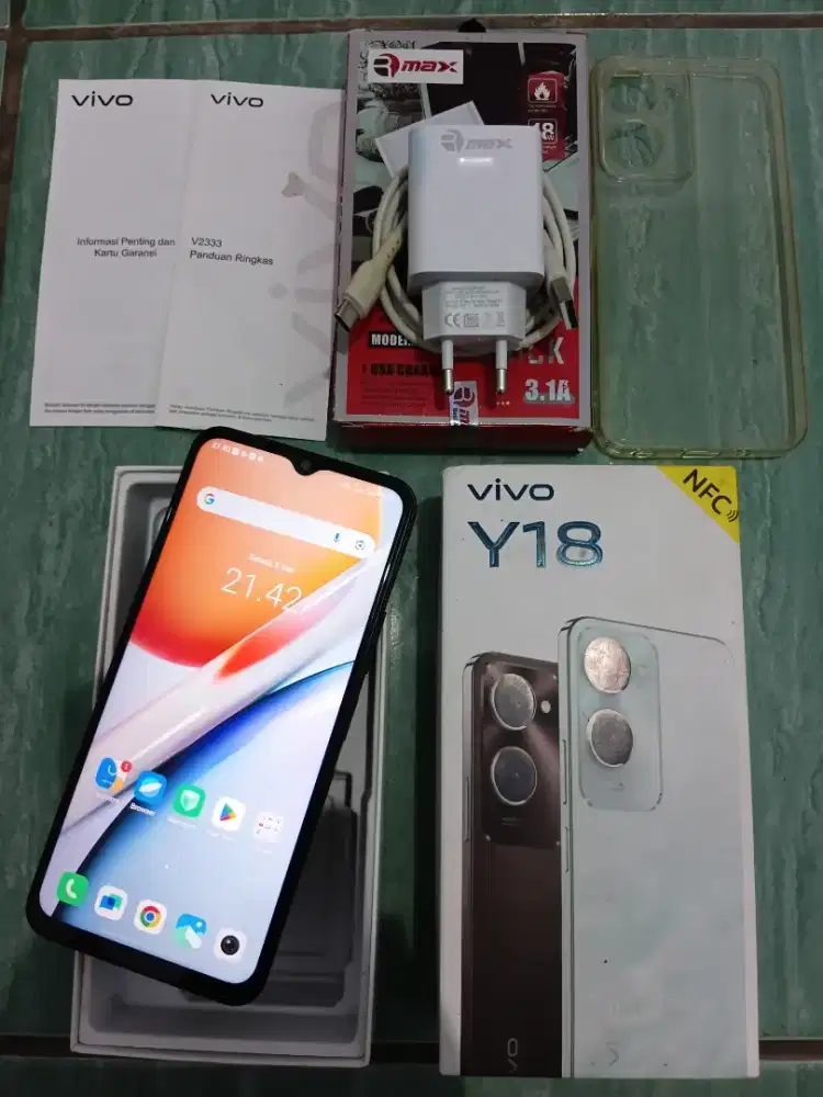 Hp Vivo Y18 NFC Ram 4+4/64GB Fullset