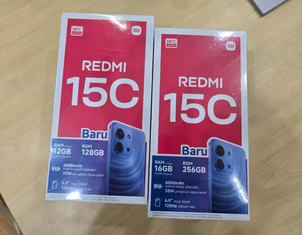 REDMI 15C 128 GB & 256 GB