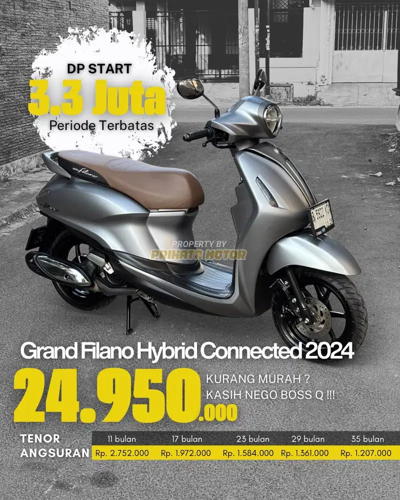YAMAHA GRAND FILANO HYBRID CONNECTED 2024