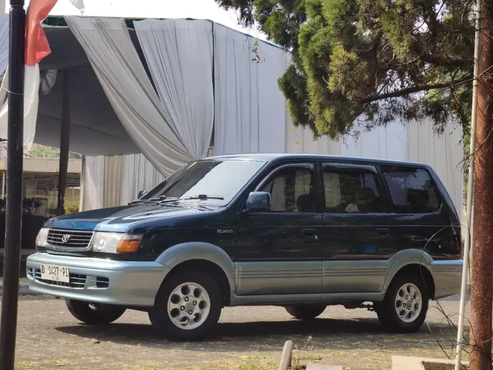 Kijang Krista 1.8 Bensin 1999 Manual Biru Bagus Antik Original