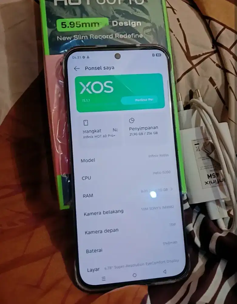 Jual Infinix hot 60 pro plus 8/256 Hitam