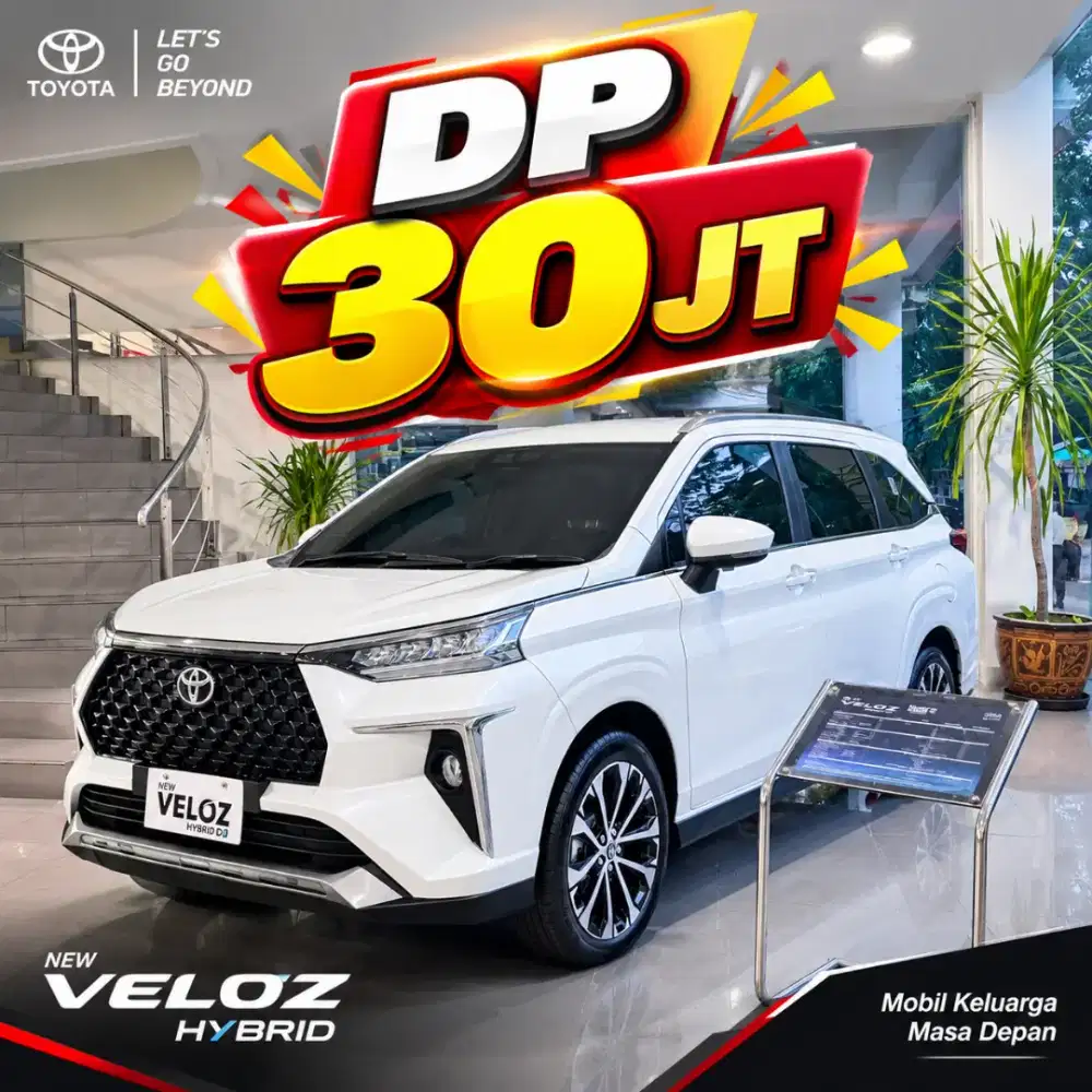 DP 30JT TOYOTA AVANZA VELOZ HYBRID 2026 KREDIT PROMO PUTIH HITAM BARU