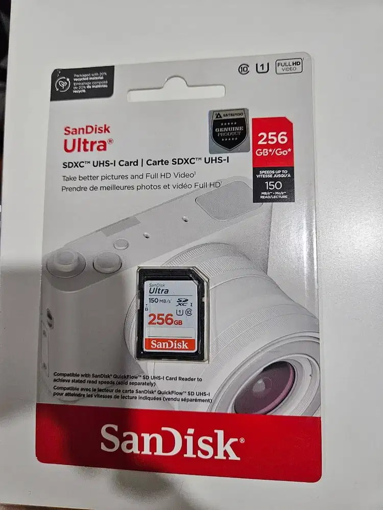 SanDisk Ultra SDXC UHS-I 256GB – Up to 150 MB/s