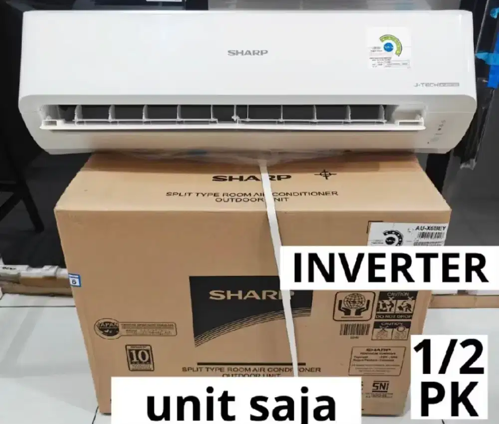 AC INVERTER 1/2 PK SHARP DAN SAMSUNG READY SIAP PASANG TIPE TERBARU