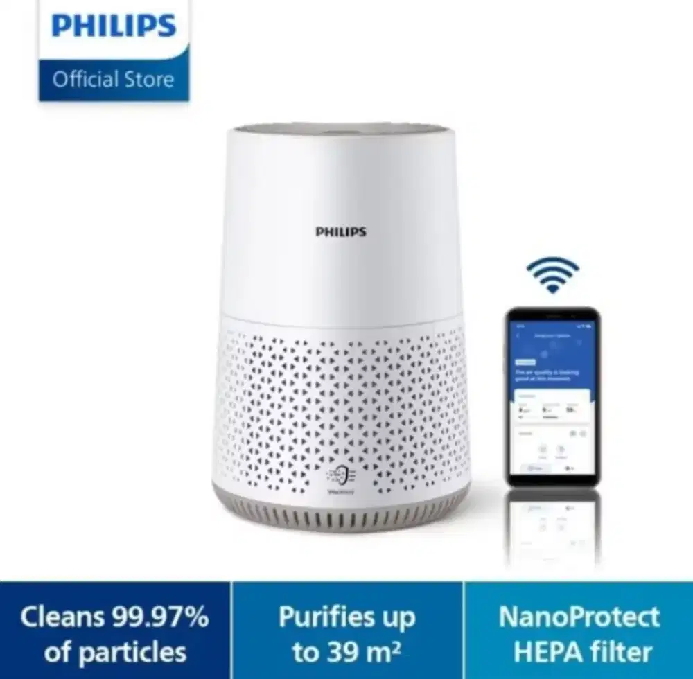 PEMBERSIH UDARA ASAP BAKTERI 44M2 PHILIPS GARANSI 2 TAHUN