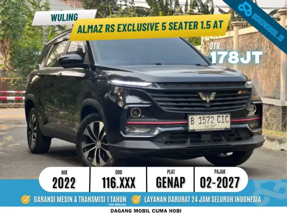 WULING ALMAZ RS EXCLUSIVE 5 SEATER 2022