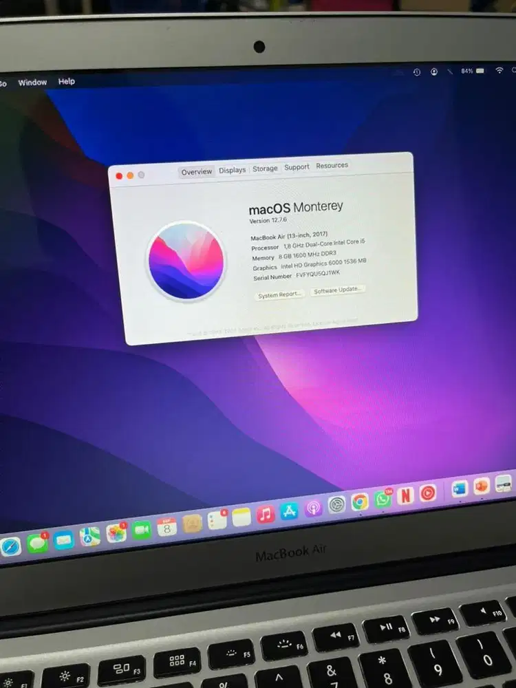 Macbook Air 2017 8/128 Unit Only
