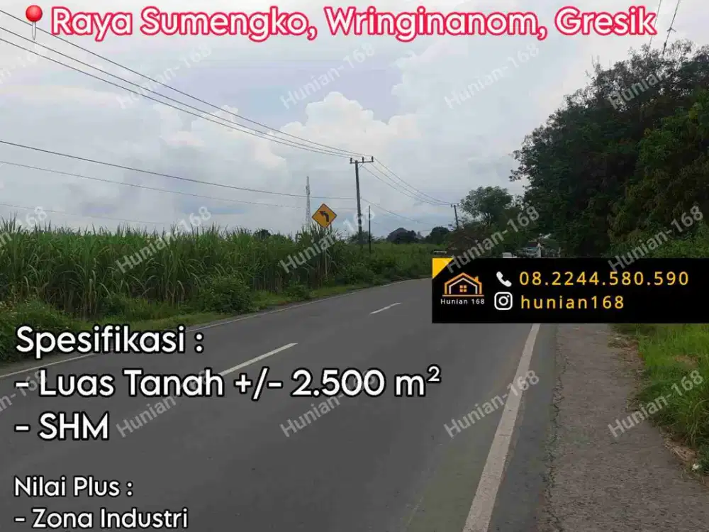 Tanah Gudang Industri Raya Sumengko Provinsi Wringinanom Wringin Anom Gresik Driyorejo Krian Legundi Bambe Krikilan Surabaya Jawa Timur Jatim Propinsi Pabrik