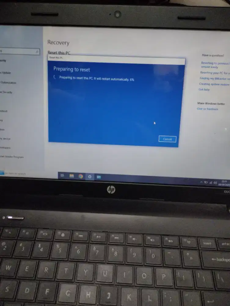 DIJUAL cepat Laptop HP spek sudah upgrade sudah ada HDD & SDD