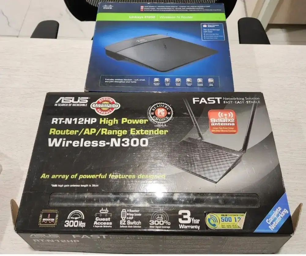 Router Cisco linksys dan Asus