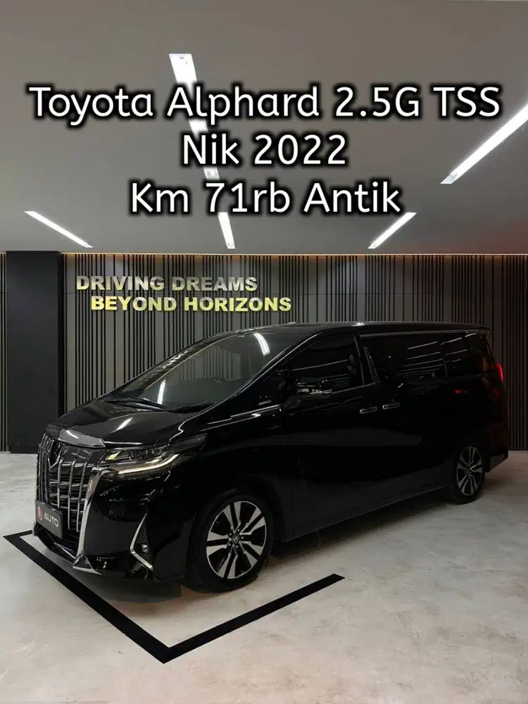 Toyota Alphard 2.5 G TSS ATPM 2022 Hitam Km71rb B663TON