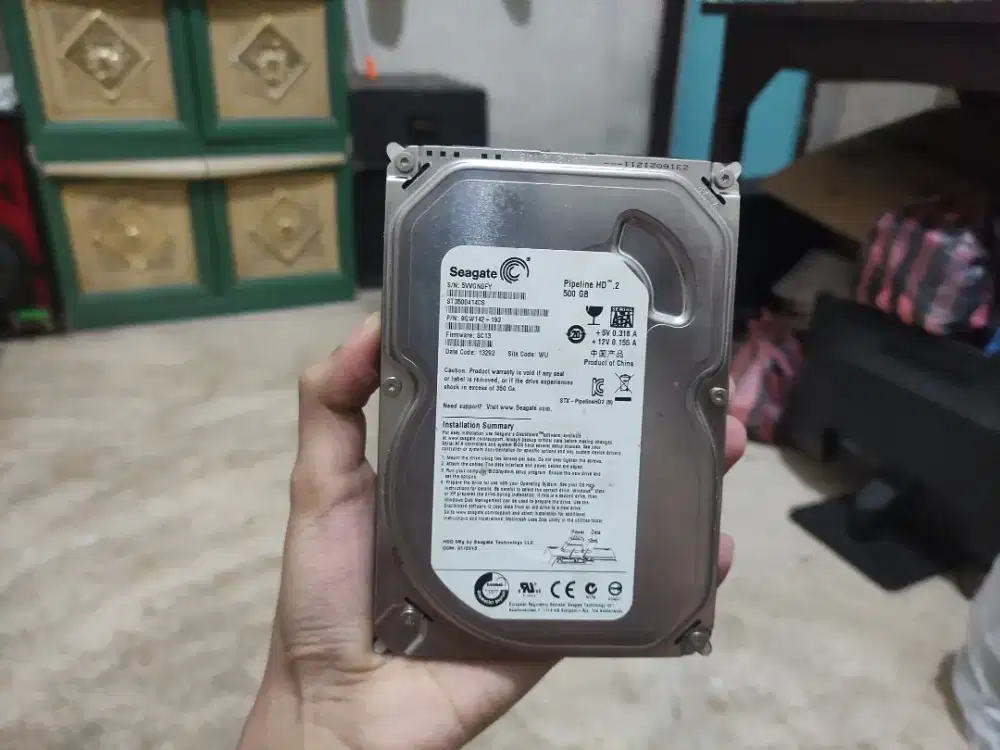 hdd/hardisk 3,5 inch copotan, seagate 500gb,normal,sentinel/health 93%