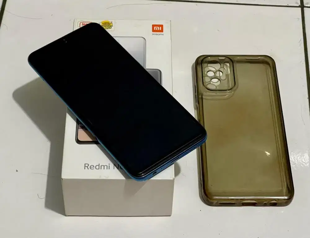 Jual Xiaomi Redmi Note 10S 8/128 Mulus Noken Lengkap