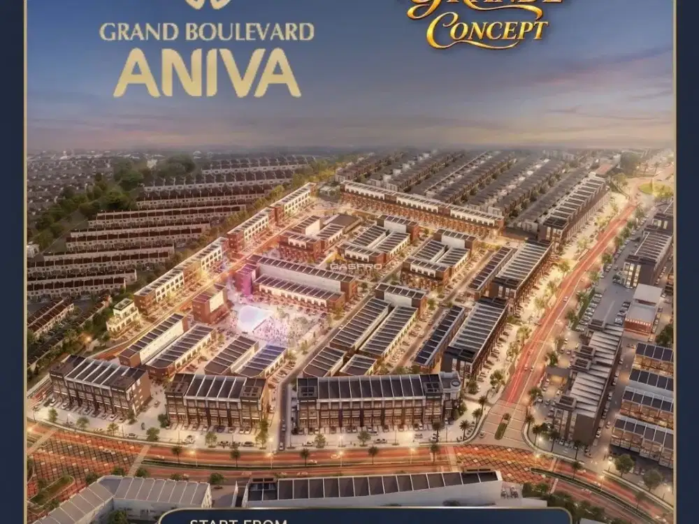 Grand Boulevard Aniva -  ruko Commercial Hub Terbaru di Gading Serpong 3,2Milyar aja