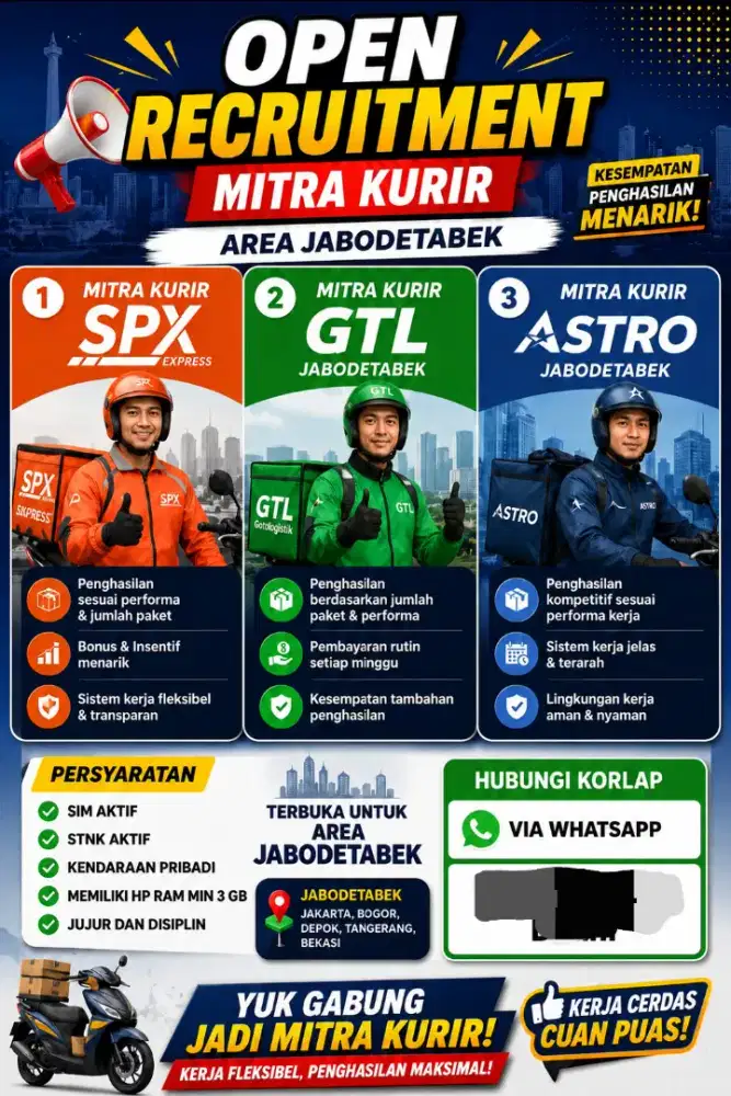 Lowongan pekerjaan kurir ekspedisi