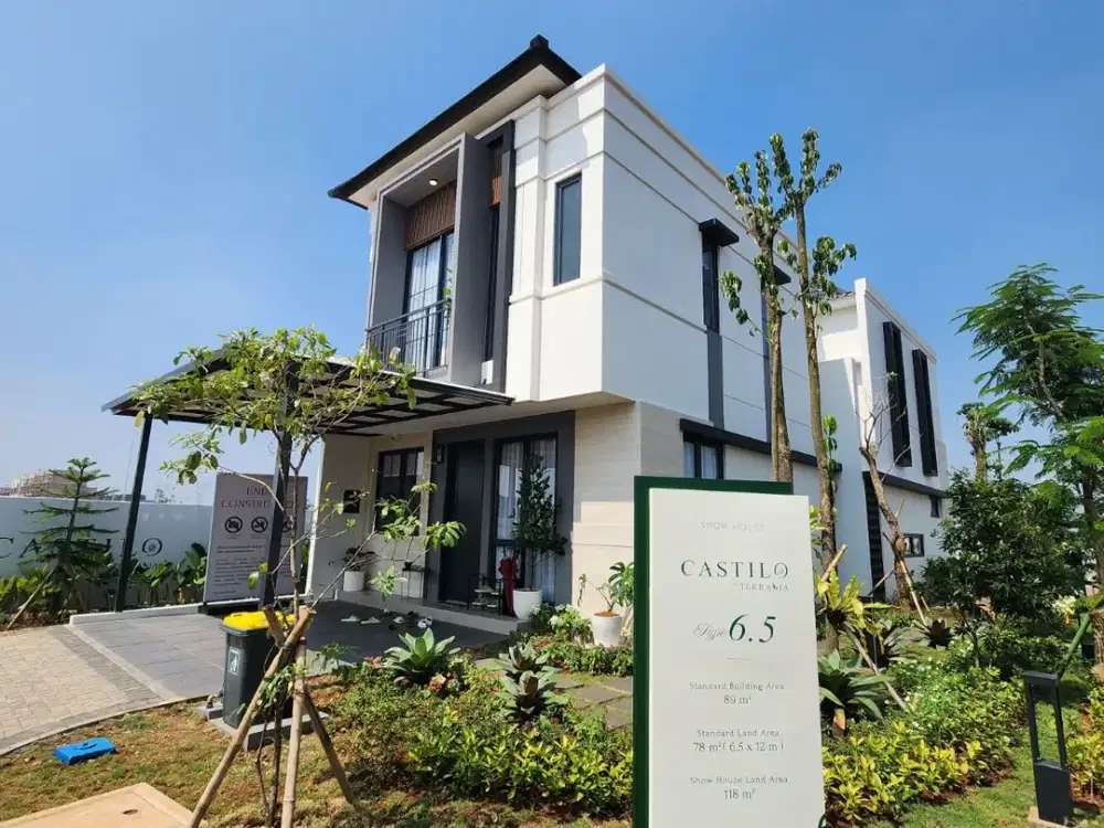 CASTILO At TERRAVIA BSD CITY  rumah 2 Lantai cara bayar sangat mudah! Cukup UTJ 30JT L6,5