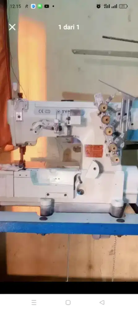 mesin jahit overdeck servo