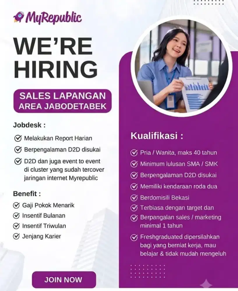 Loker sales / marketing wifi