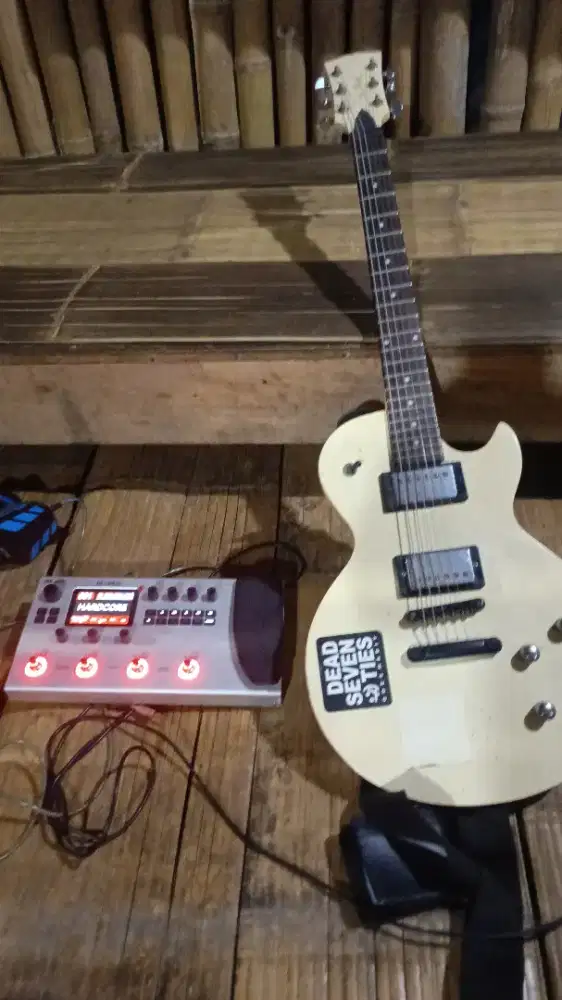 efek mk wave 300+ gitar lespaul rockwell
